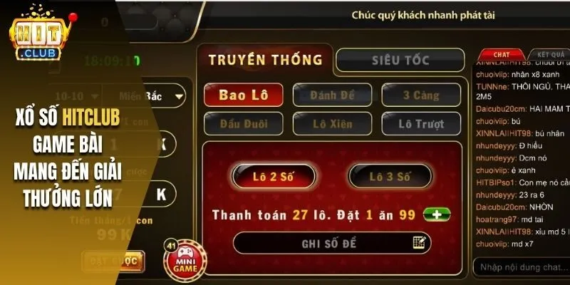 Xổ số Hitclub mang đến nhiều giải thưởng lớn