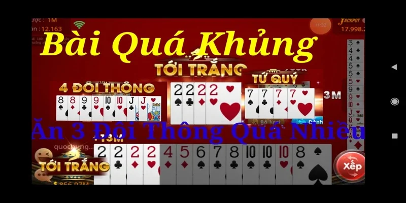 Những trường hợp như chặt hay tới trắng cũng được phổ biến rõ trong mọi ván cược